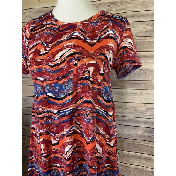 Lularoe XXS Carly Dress Hi Lo Stretchy Knit - Picture 3 of 9